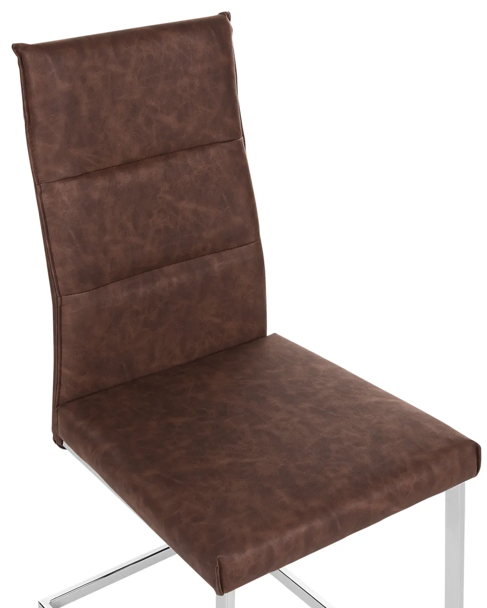 Tuolit<Beliani Tuoli Keinonahka Vaaleanruskea 2 Kpl Rockford