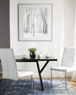 Tuolit<Beliani Tuoli Keinonahka Valkoinen 2 Kpl Rockford