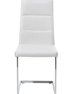 Tuolit<Beliani Tuoli Keinonahka Valkoinen 2 Kpl Rockford