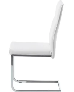 Tuolit<Beliani Tuoli Keinonahka Valkoinen 2 Kpl Rockford