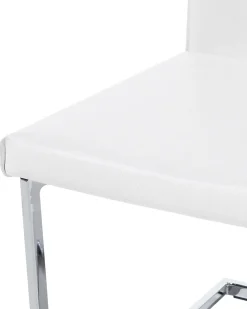 Tuolit<Beliani Tuoli Keinonahka Valkoinen 2 Kpl Rockford