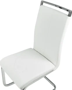 Tuolit<Beliani Tuoli Keinonahka Valkoinen 2 Kpl Greedin