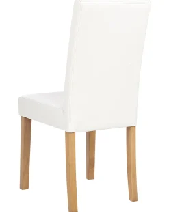 Tuolit<Beliani Tuoli Keinonahka Valkoinen 2 Kpl Broadway