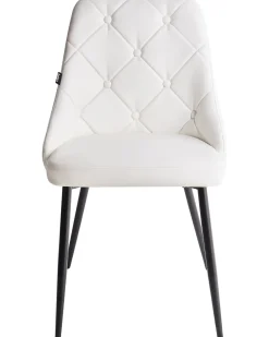 Tuolit<Beliani Tuoli Keinonahka Valkoinen 2 Kpl Valerie