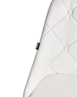 Tuolit<Beliani Tuoli Keinonahka Valkoinen 2 Kpl Valerie