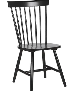 Shop Beliani Tuoli Kumipuu Musta 2 Kpl Burges