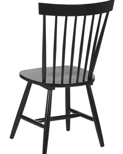 Shop Beliani Tuoli Kumipuu Musta 2 Kpl Burges