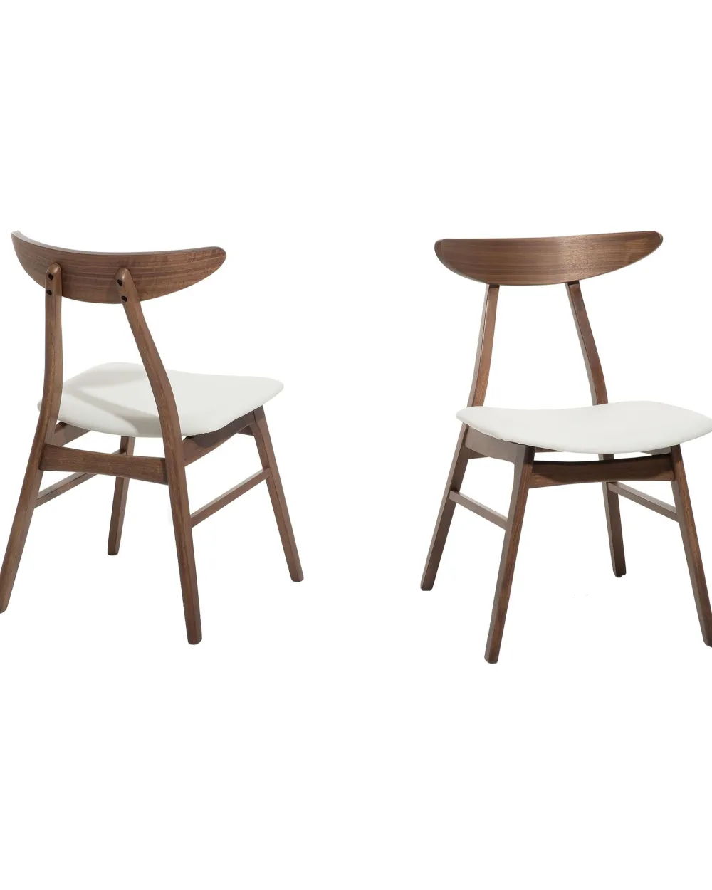 Tuolit<Beliani Tuoli Kumipuu Tumma Puu/Valkoinen 2 Kpl Lynn