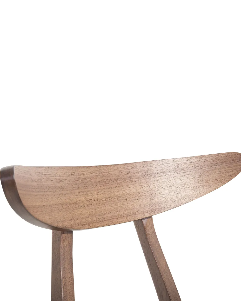 Tuolit<Beliani Tuoli Kumipuu Tumma Puu/Valkoinen 2 Kpl Lynn