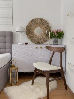 Tuolit<Beliani Tuoli Kumipuu Tumma Puu/Valkoinen 2 Kpl Lynn