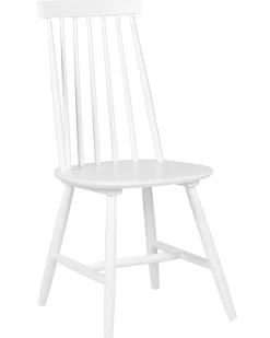 Tuolit<Beliani Tuoli Kumipuu Valkoinen 2 Kpl Burbank