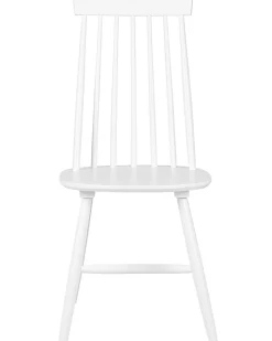 Tuolit<Beliani Tuoli Kumipuu Valkoinen 2 Kpl Burbank