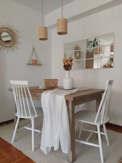 Tuolit<Beliani Tuoli Kumipuu Valkoinen 2 Kpl Burbank