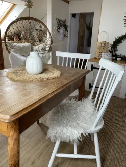 Tuolit<Beliani Tuoli Kumipuu Valkoinen 2 Kpl Burges