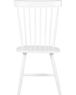 Tuolit<Beliani Tuoli Kumipuu Valkoinen 2 Kpl Burges