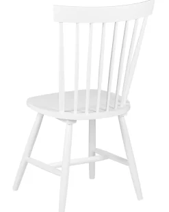 Tuolit<Beliani Tuoli Kumipuu Valkoinen 2 Kpl Burges