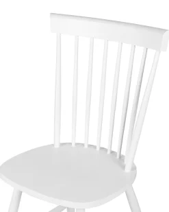 Tuolit<Beliani Tuoli Kumipuu Valkoinen 2 Kpl Burges