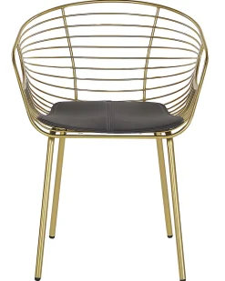 Shop Beliani Tuoli Metalli Kulta 2 Kpl Hoback