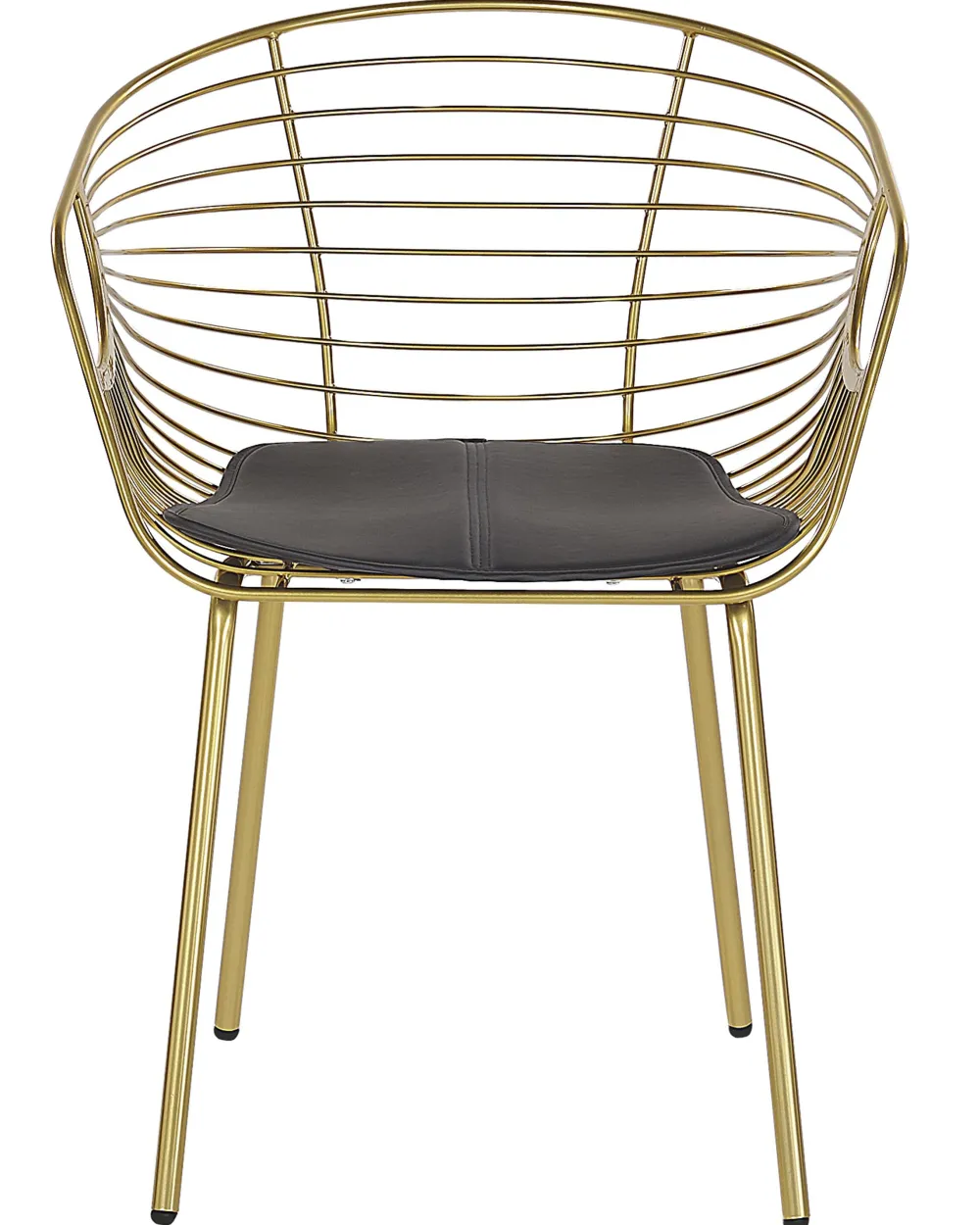 Shop Beliani Tuoli Metalli Kulta 2 Kpl Hoback