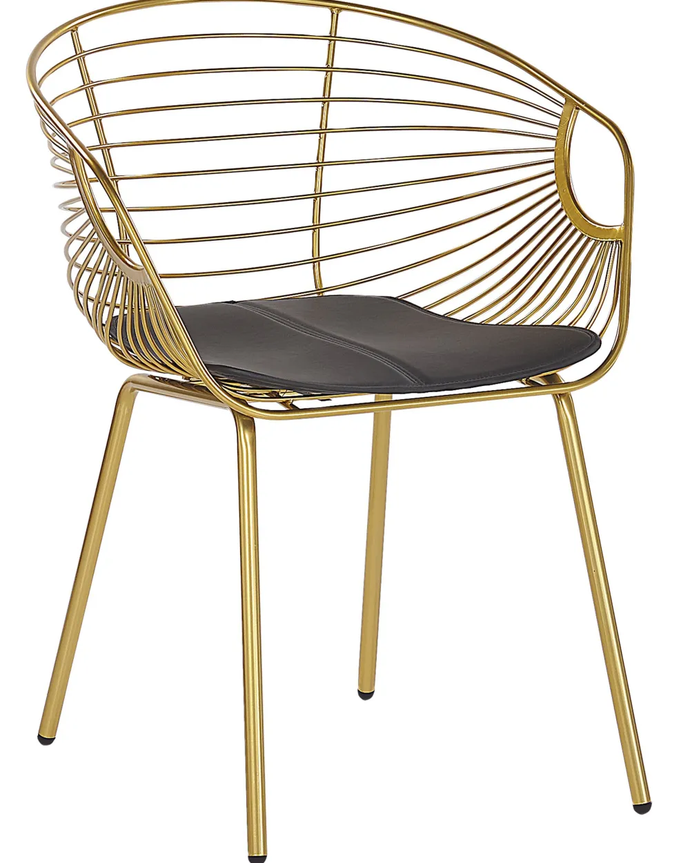 Shop Beliani Tuoli Metalli Kulta 2 Kpl Hoback