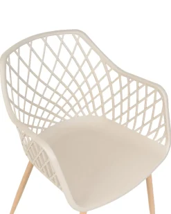 Cheap Beliani Tuoli Muovi Beige 2 Kpl Nashua