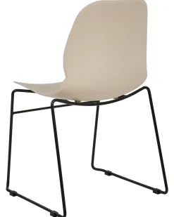 Tuolit<Beliani Tuoli Muovi Beige 4 Kpl Panora