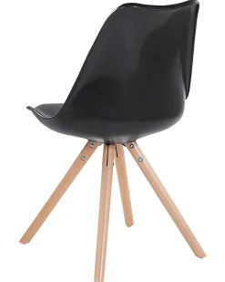 Fashion Beliani Tuoli Muovi Kiiltava Musta 2 Kpl Dakota