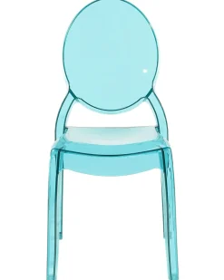 Tuolit<Beliani Tuoli Muovi Lapinakyva Sininen 4 Kpl Merton