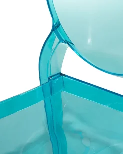 Tuolit<Beliani Tuoli Muovi Lapinakyva Sininen 4 Kpl Merton