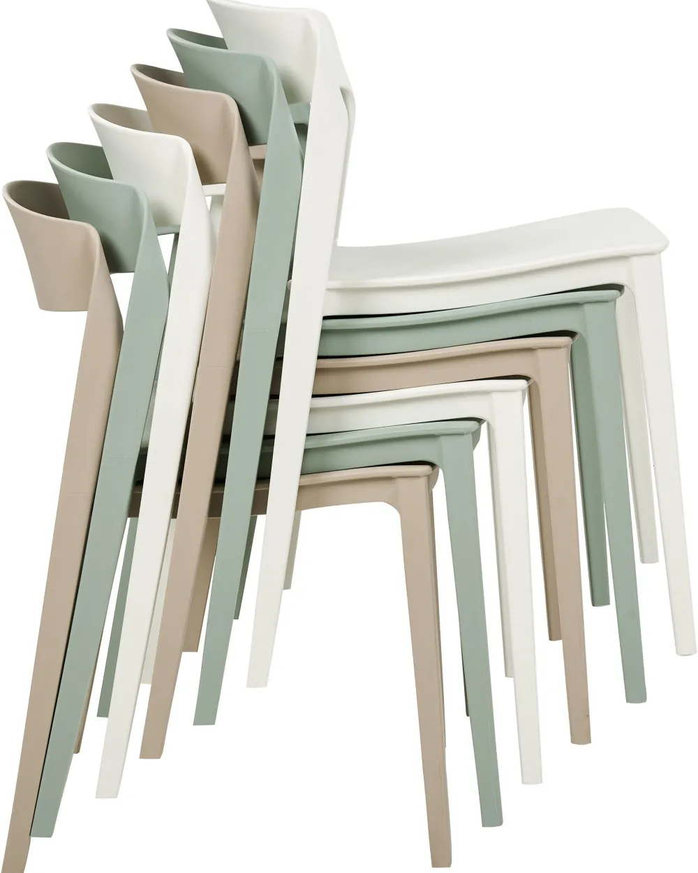 Tuolit<Beliani Tuoli Muovi Mintunvihrea 2 Kpl Somers