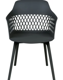 Tuolit<Beliani Tuoli Muovi Musta 2 Kpl Almira