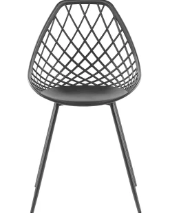 Tuolit<Beliani Tuoli Muovi Musta 2 Kpl Canton