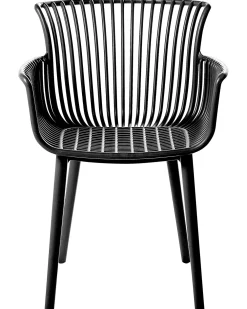 Tuolit<Beliani Tuoli Muovi Musta 4 Kpl Pesaro