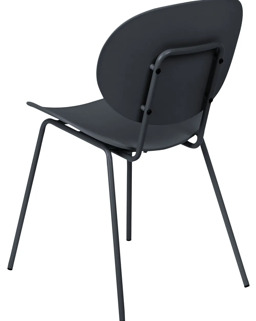 Tuolit<Beliani Tuoli Muovi Musta 2 Kpl Shonto