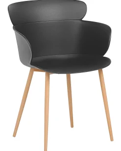 Outlet Beliani Tuoli Muovi Musta 2 Kpl Sumkley