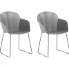 Clearance Beliani Tuoli Muovi Musta 2 Kpl Sylva