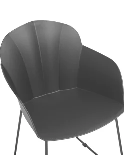 Clearance Beliani Tuoli Muovi Musta 2 Kpl Sylva