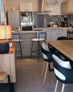 Cheap Beliani Tuoli Muovi Musta 2 Kpl Utica