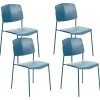 Tuolit<Beliani Tuoli Muovi Sininen 4 Kpl Astoria