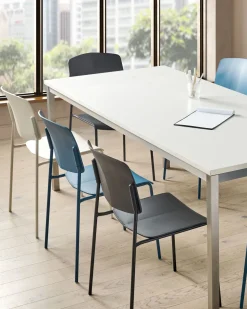 Tuolit<Beliani Tuoli Muovi Sininen 4 Kpl Astoria