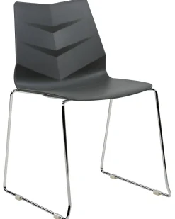 Tuolit<Beliani Tuoli Muovi Tummanharmaa 4 Kpl Hartley