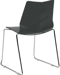 Tuolit<Beliani Tuoli Muovi Tummanharmaa 4 Kpl Hartley