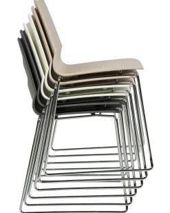 Tuolit<Beliani Tuoli Muovi Tummanharmaa 4 Kpl Hartley