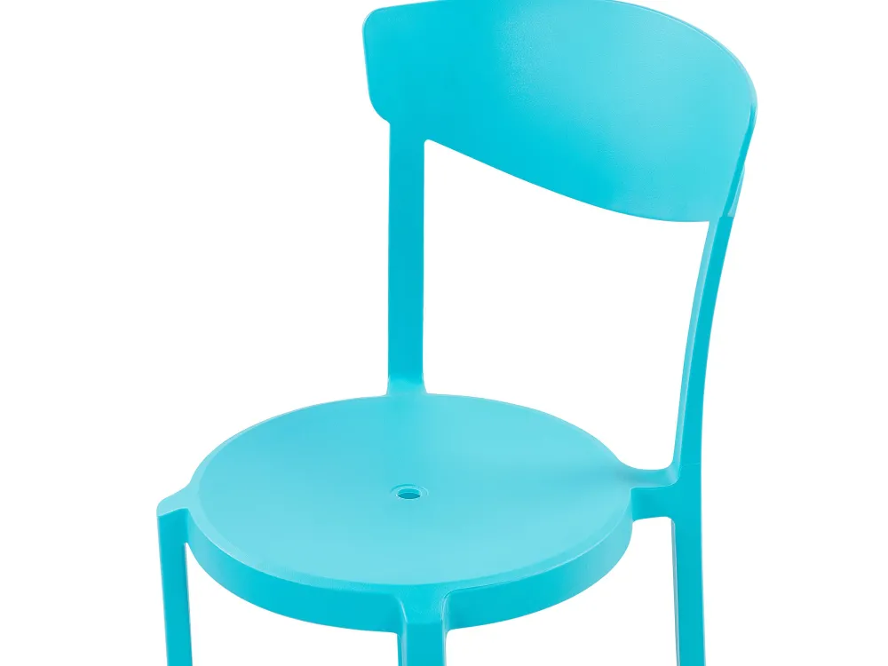 Ulkokalusteet<Beliani Tuoli Muovi Turkoosi 2 Kpl Vieste