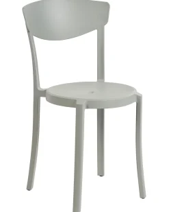 Tuolit<Beliani Tuoli Muovi Vaaleanharmaa 8 Kpl Vieste