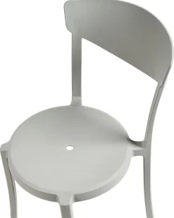 Tuolit<Beliani Tuoli Muovi Vaaleanharmaa 8 Kpl Vieste