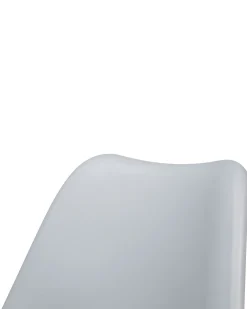 Tuolit<Beliani Tuoli Muovi Vaaleanharmaa 2 Kpl Dakota Ii