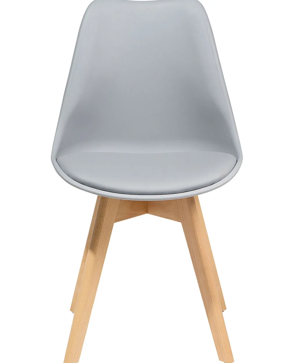 Tuolit<Beliani Tuoli Muovi Vaaleanharmaa 2 Kpl Dakota Ii