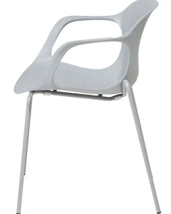 Tuolit<Beliani Tuoli Muovi Vaaleanharmaa 2 Kpl Elbert