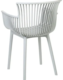 Tuolit<Beliani Tuoli Muovi Vaaleanharmaa 4 Kpl Pesaro